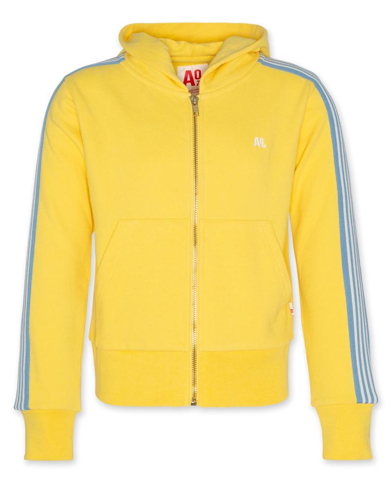 Mia Hoodie Full Zip Sweater - Yellow