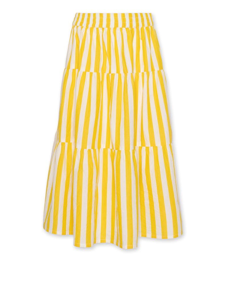 Nikki Stripe Skirt - Yellow