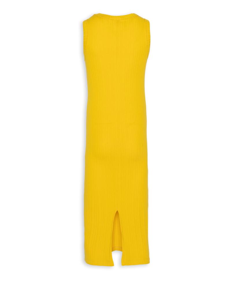 Jolene Top T-Shirt Dress      - Yellow