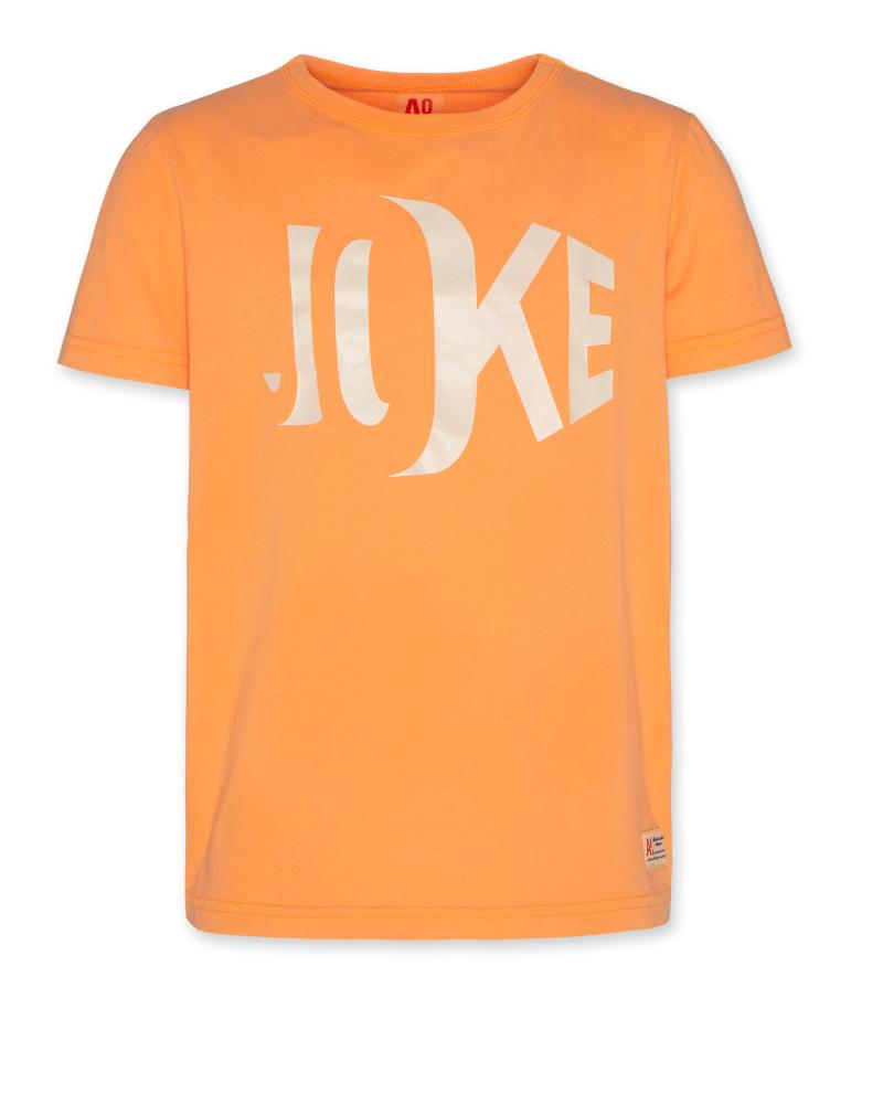Mat Basic T-Shirt Joke - Sun Orange