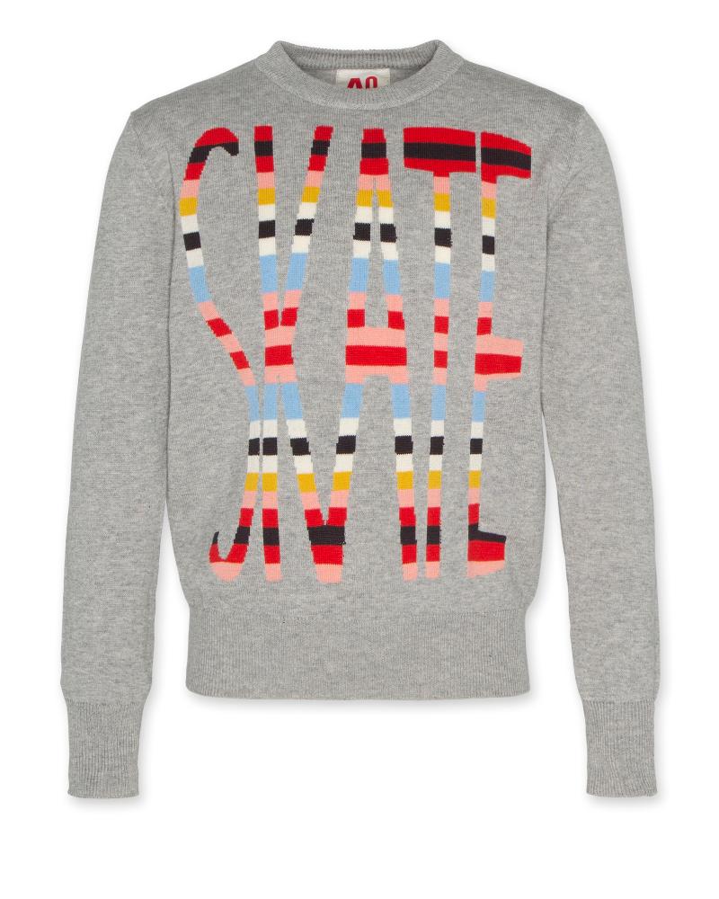 Caleb C-Neck Skate - Heather Grey