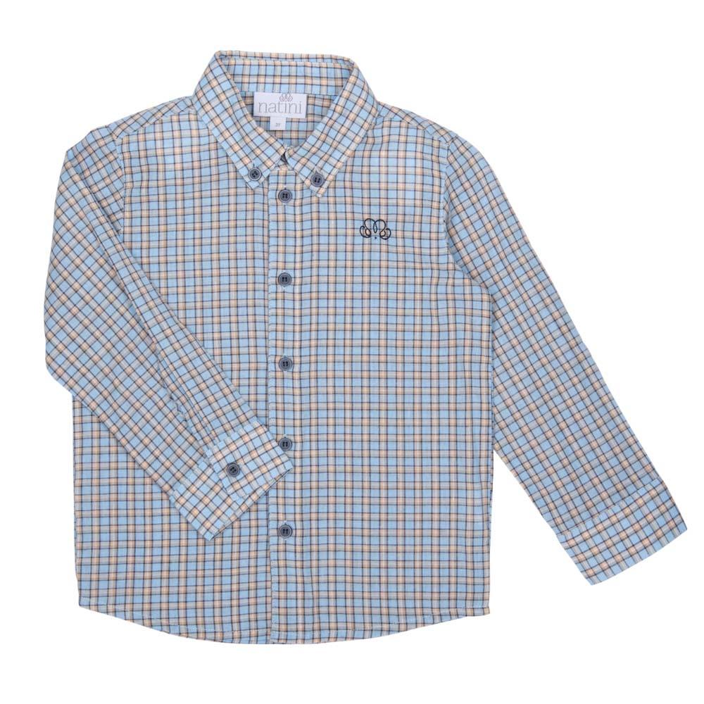 Shirt Gentil Vichy - Bleu