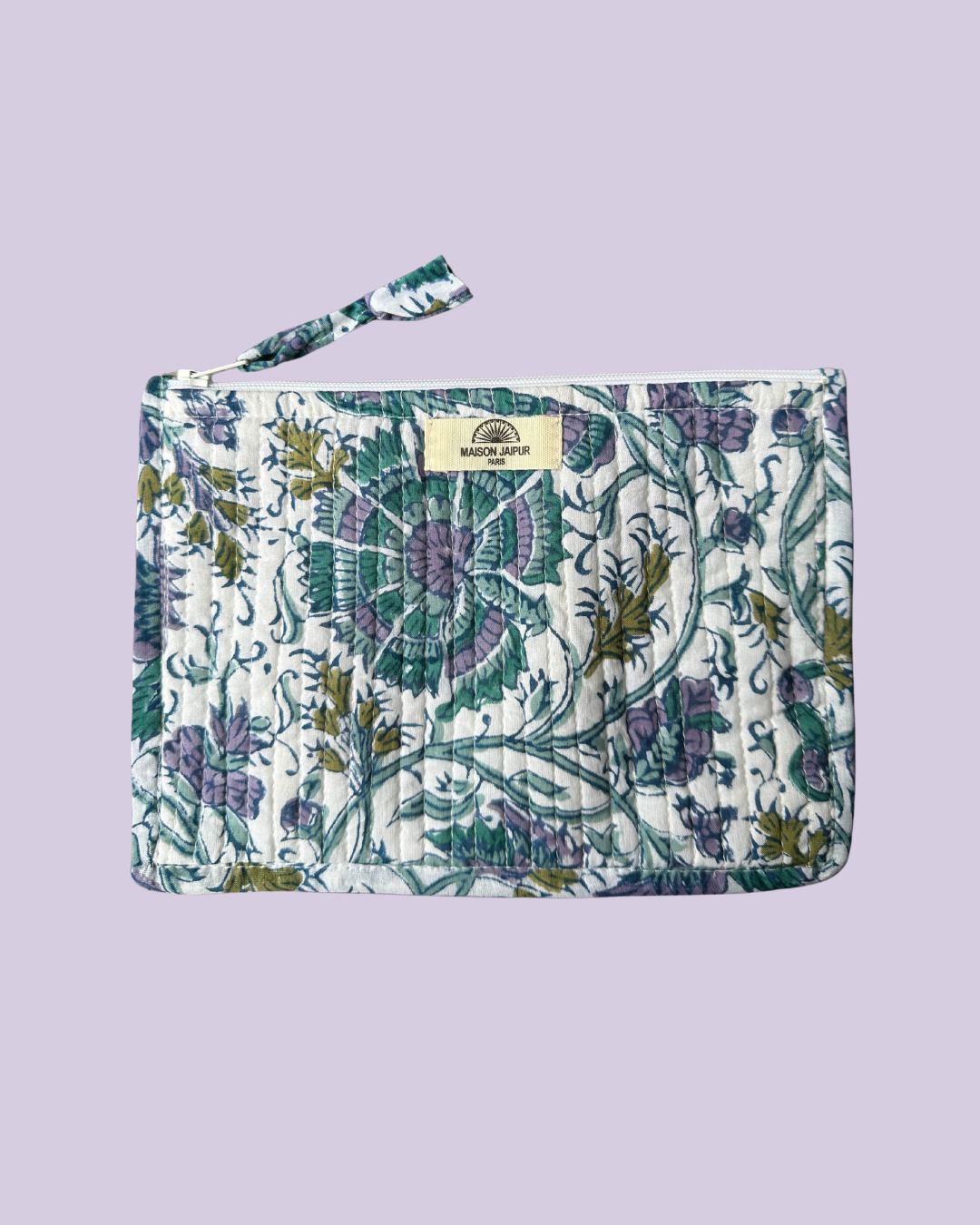 Pochette Bombay Violet en voile de coton