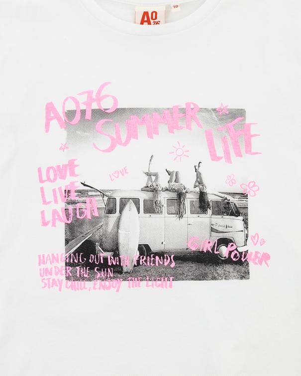 Amina T-Shirt Love - White