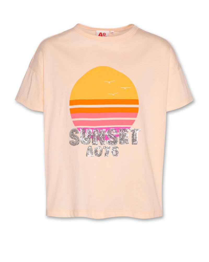Kenza T-Shirt Sunset - Peach