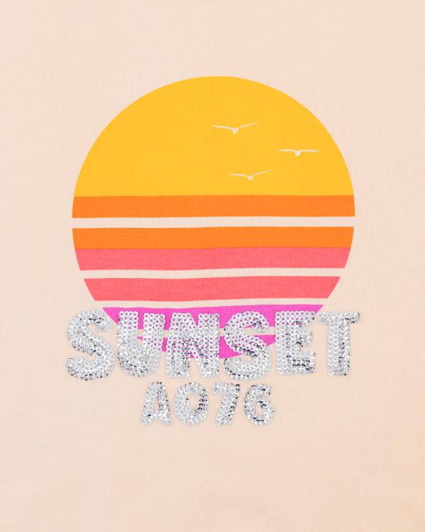 Kenza T-Shirt Sunset - Peach