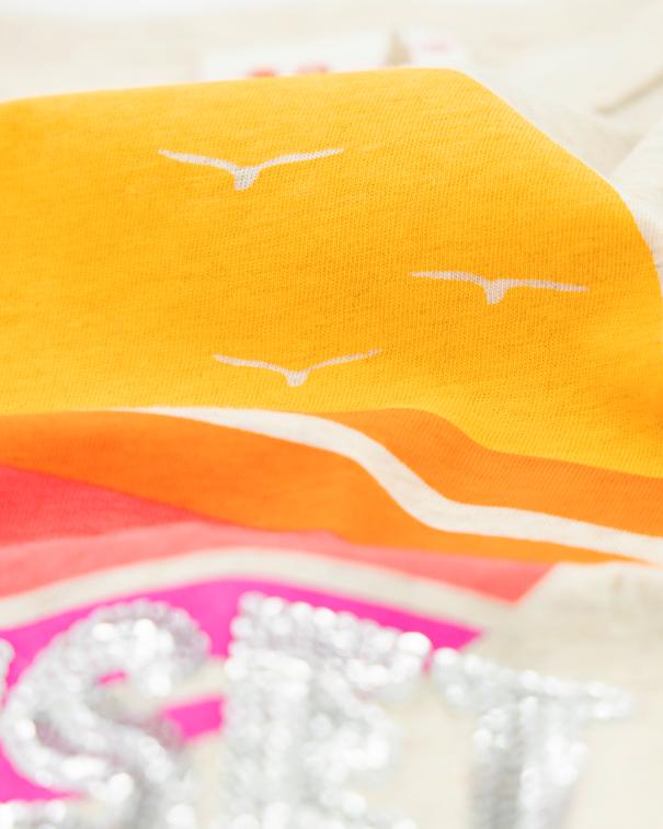 Kenza T-Shirt Sunset - Oatmeal