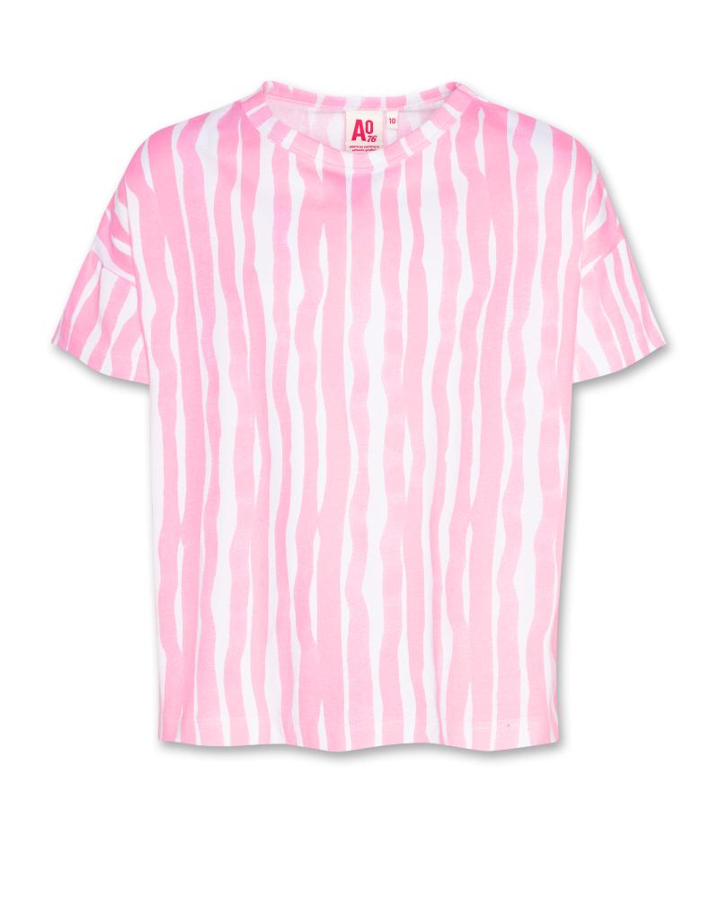 Kenza T-Shirt Stripes - White