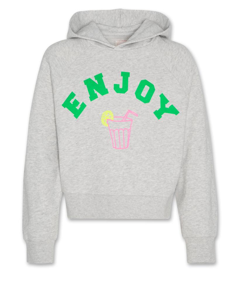Lea Sweater Hoodie Enjoy - Heather Grey