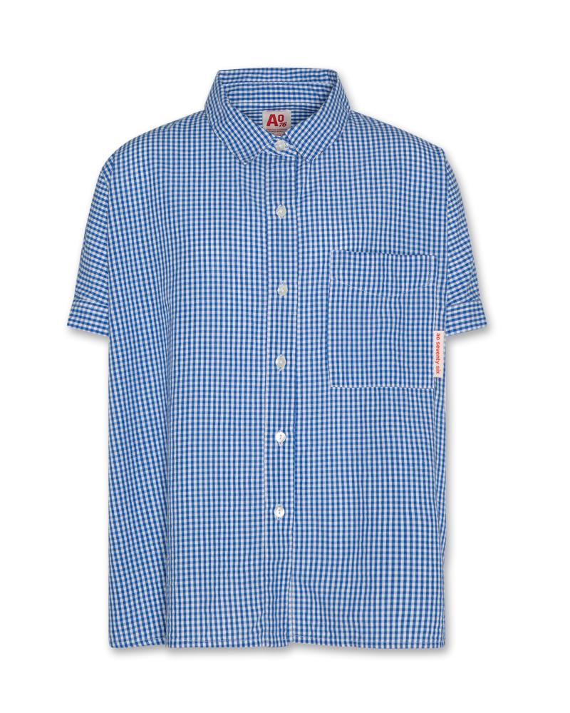 Maxine Check Shirt - Bright Blue