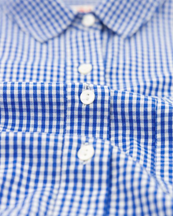 Maxine Check Shirt - Bright Blue