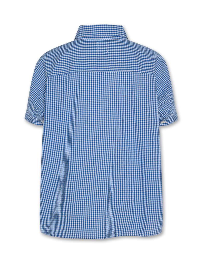Maxine Check Shirt - Bright Blue