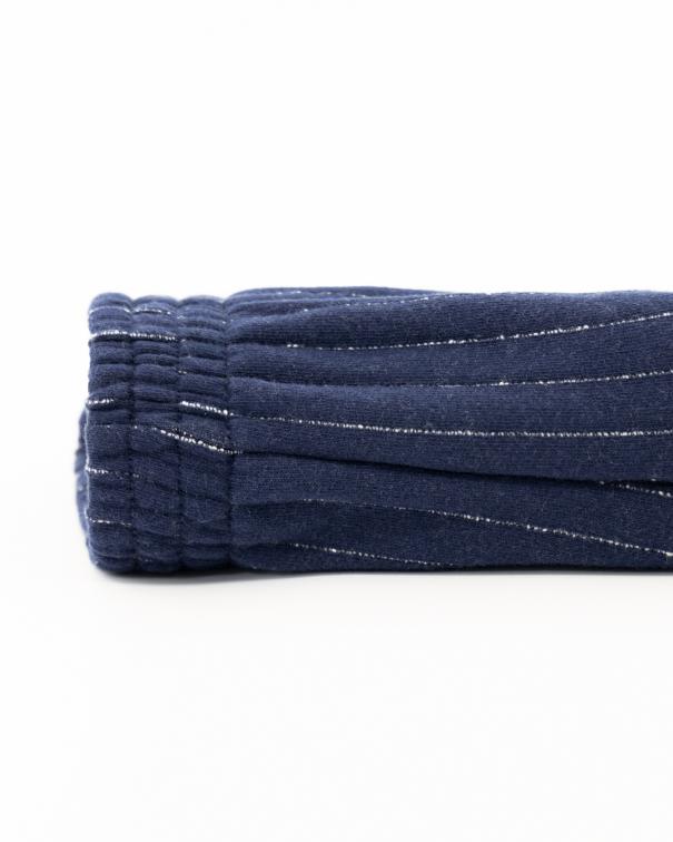 Leni Striped Sweater Shorts - Ink Navy