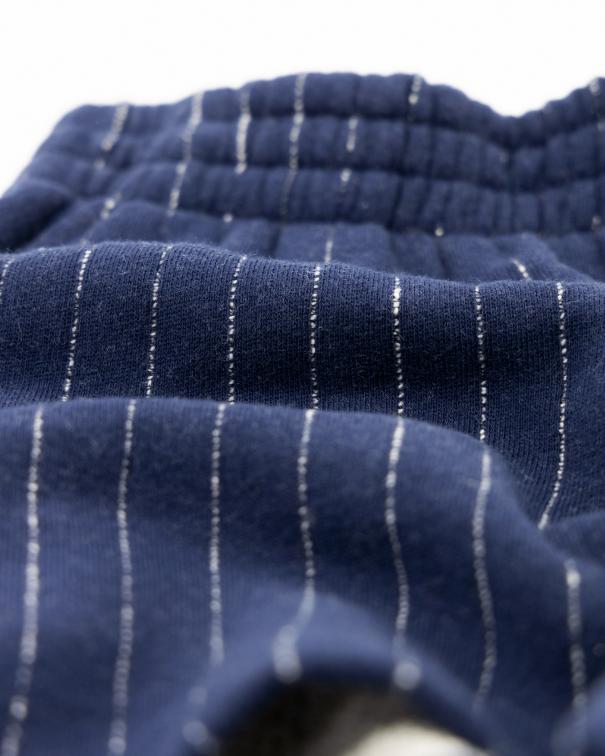 Leni Striped Sweater Shorts - Ink Navy