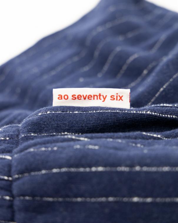 Leni Striped Sweater Shorts - Ink Navy