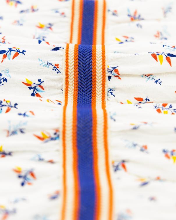 Mila Printed Dress - Offwhite