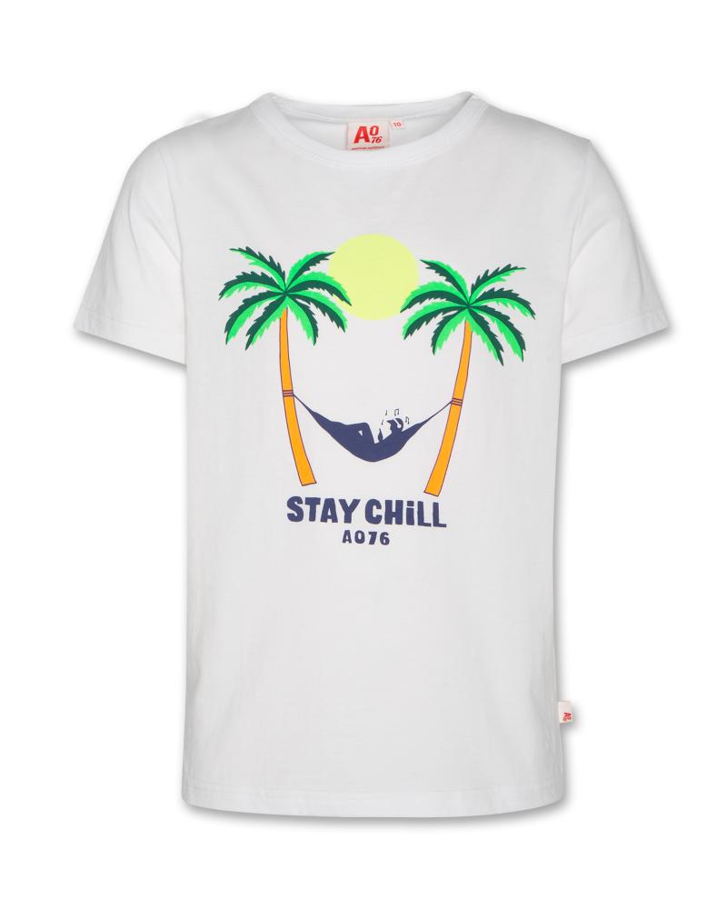 Mat T-Shirt Stay Chill - White