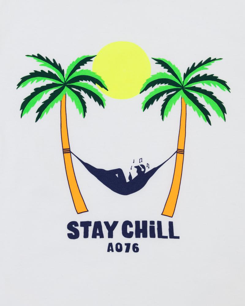 Mat T-Shirt Stay Chill - White