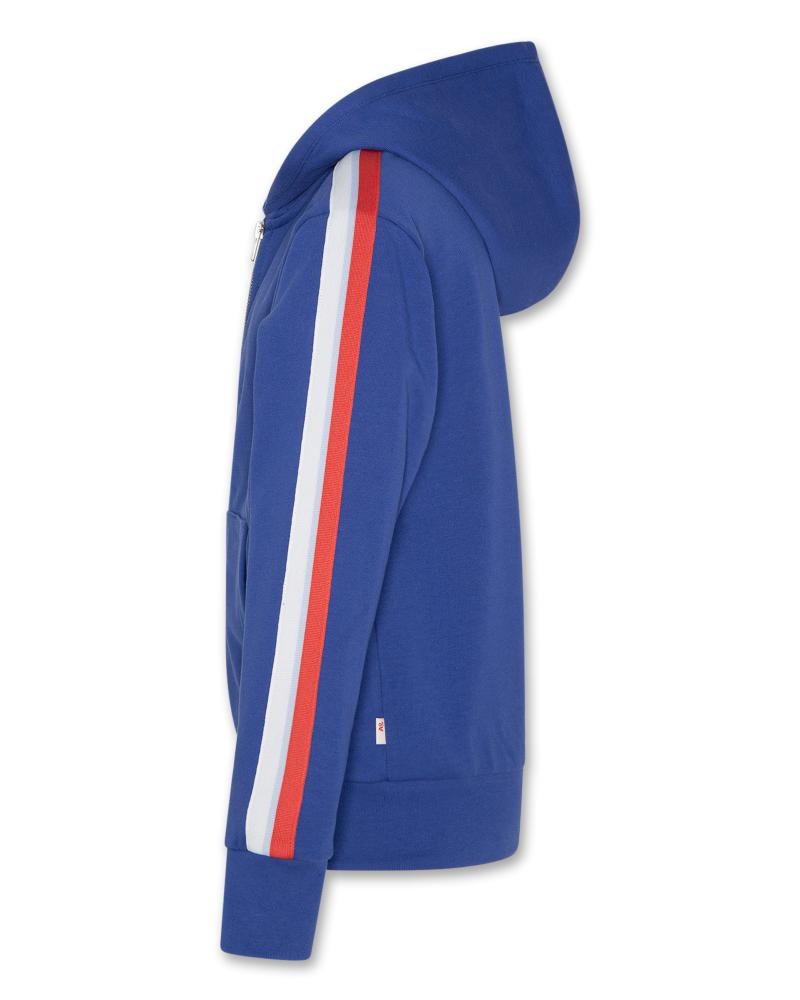Norman Hoodie Full Zip Tape - Bright Blue