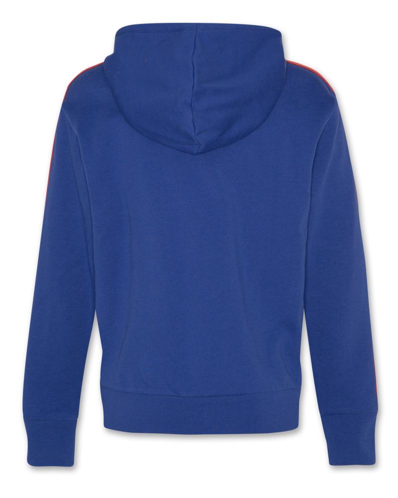 Norman Hoodie Full Zip Tape - Bright Blue