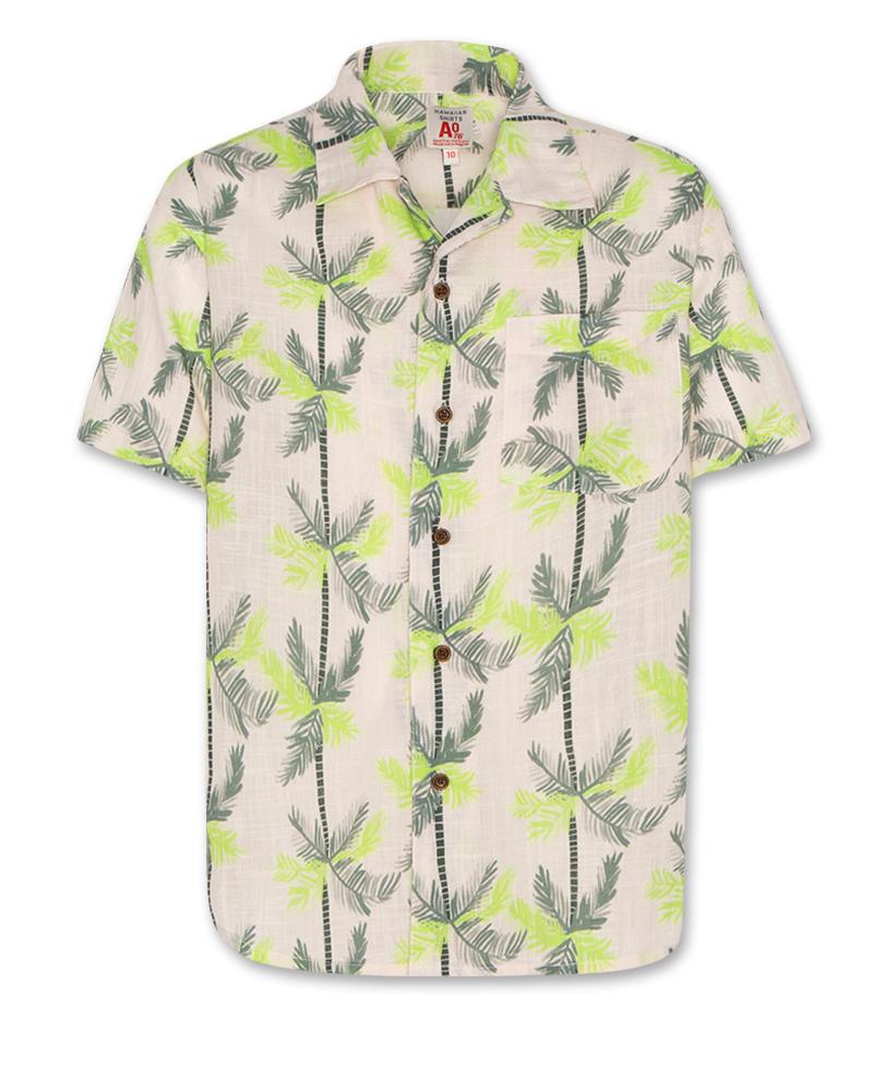 Hawaiian Palms Shirt - Green