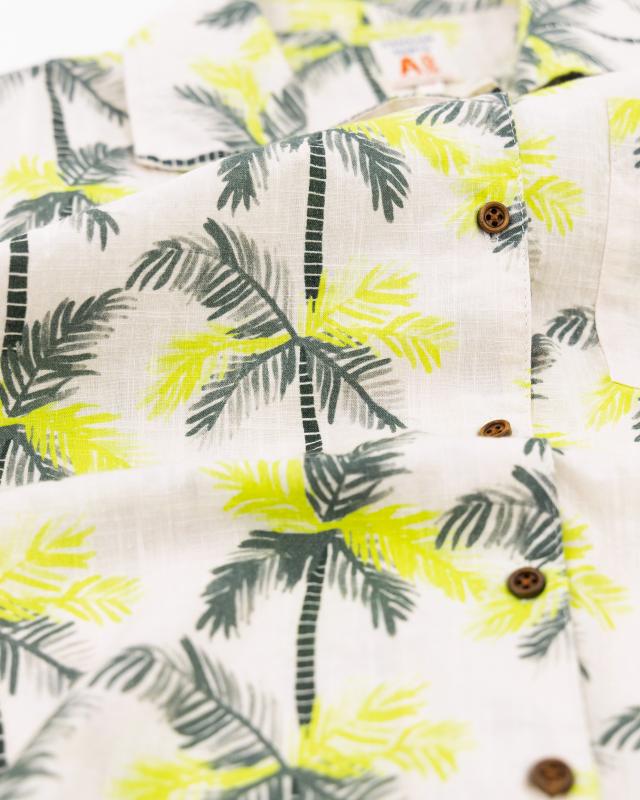 Hawaiian Palms Shirt - Green
