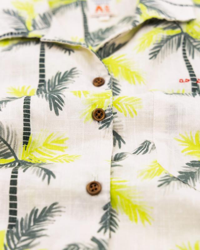Hawaiian Palms Shirt - Green
