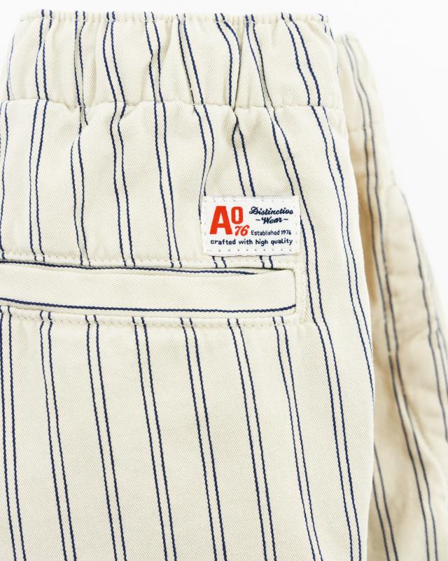 Louis Striped Shorts - Beige