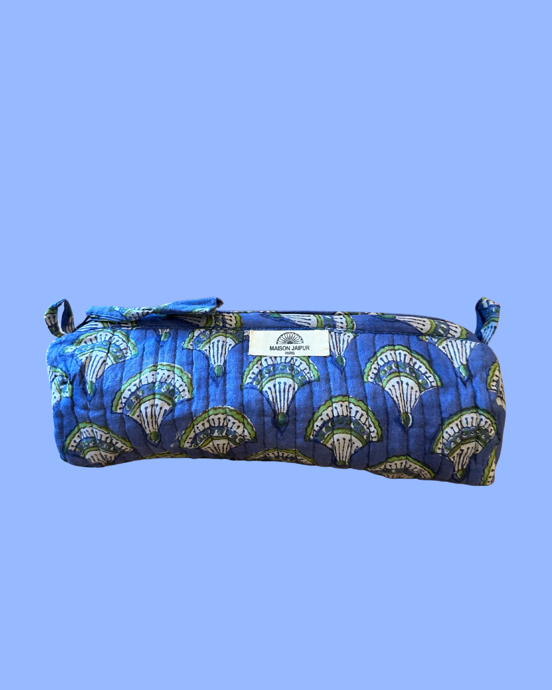 Trousse Indore Bleu en voile de coton