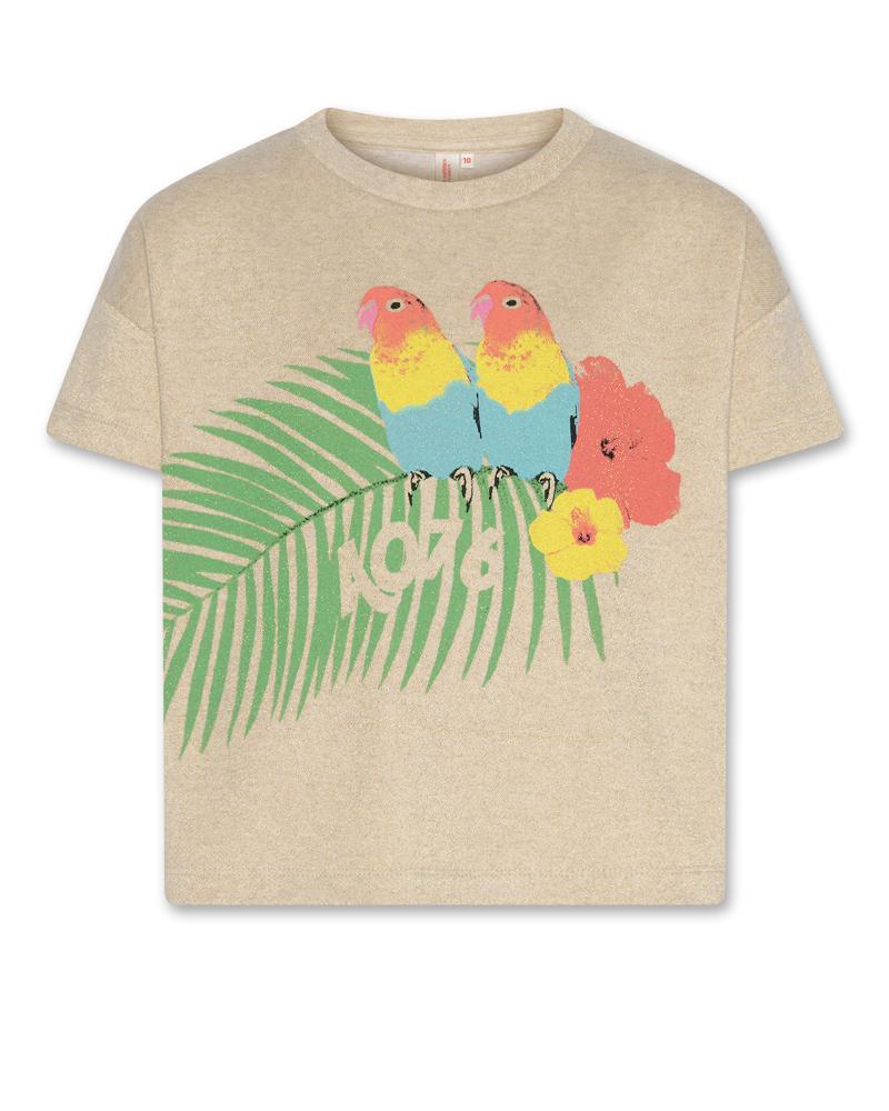 Kenza T-Shirt Parrot - Gold