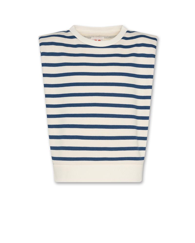Alaya Striped Sweater - Estate Blue