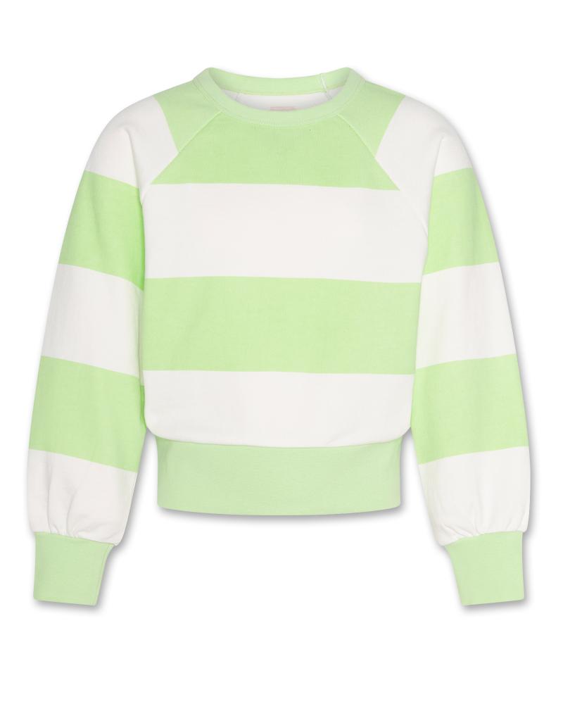 Aya Sweater Big Stripes - Light Green