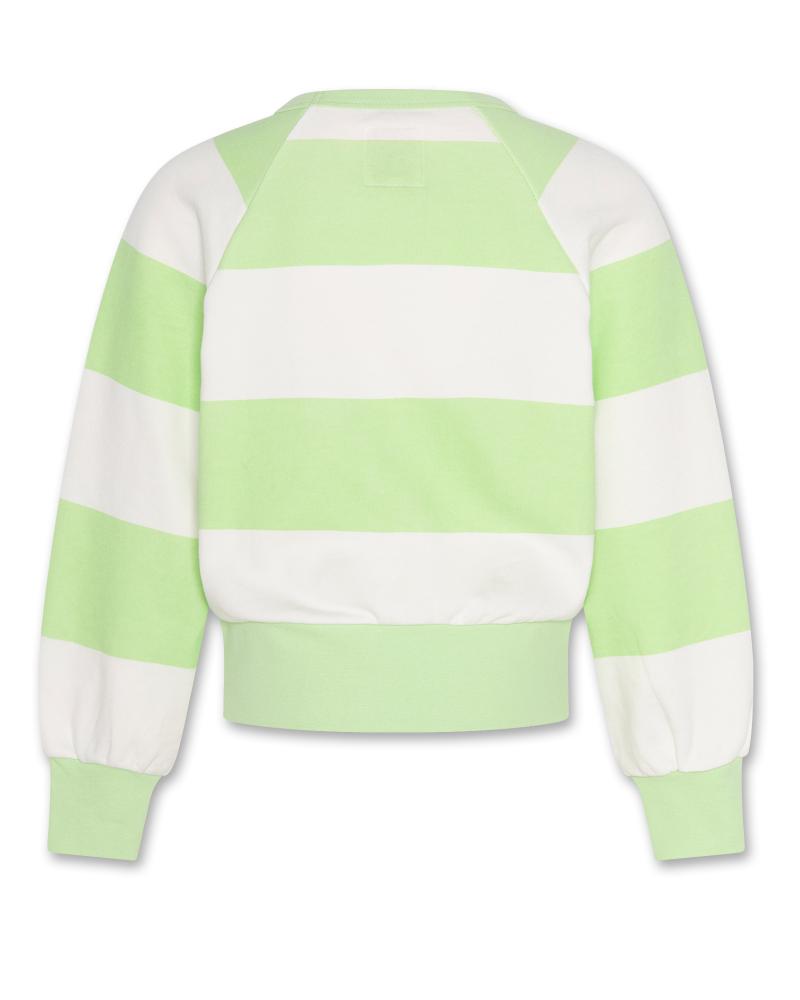 Aya Sweater Big Stripes - Light Green