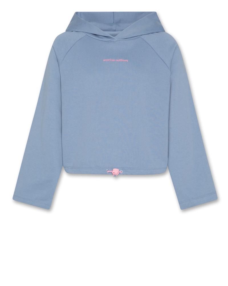 Lenia Hoodie Sweater - Light Blue