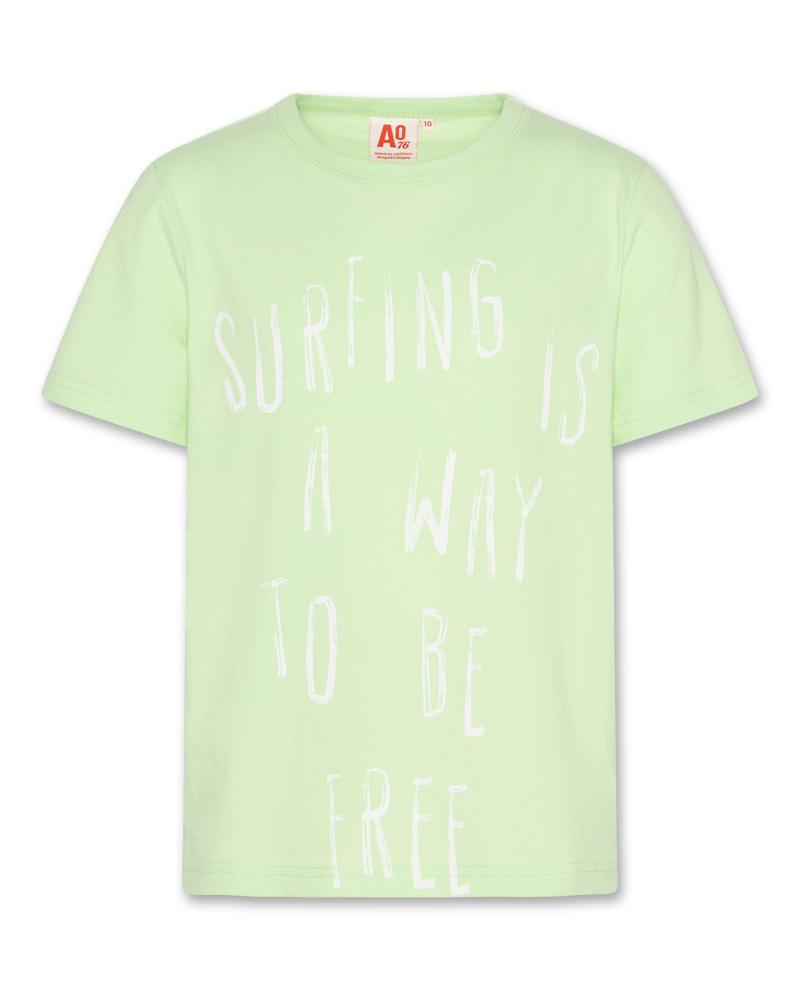 Mat T-Shirt Surfing - Light Green