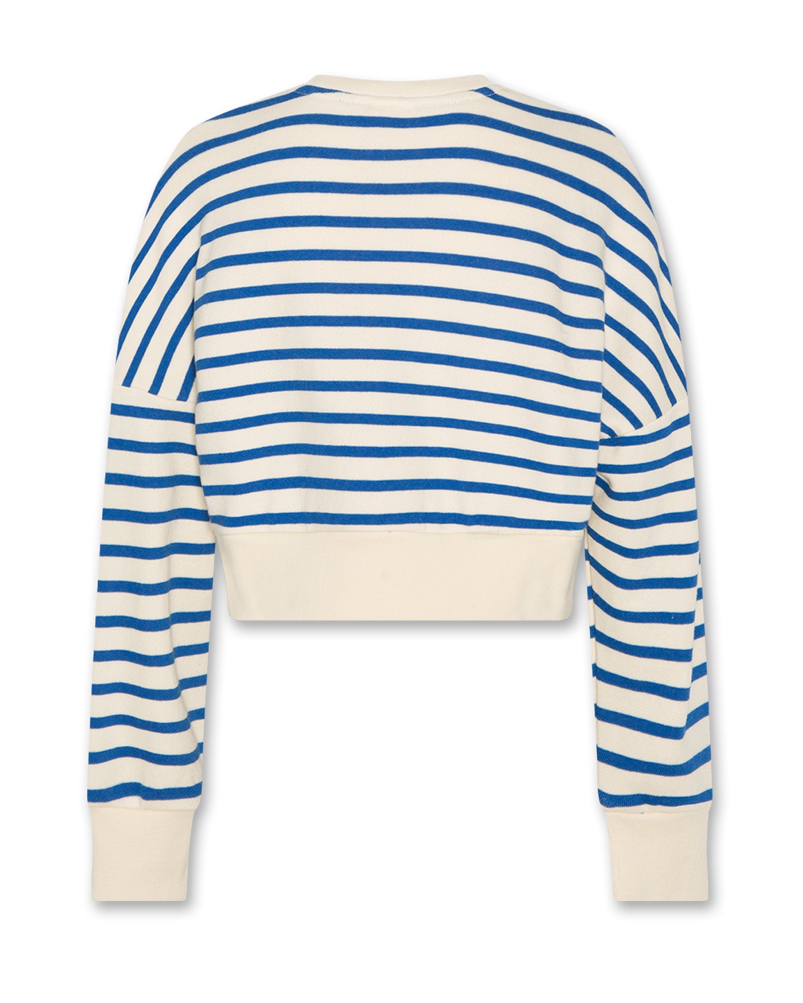 Abby Sweater Logo Stripe - Bright Blue