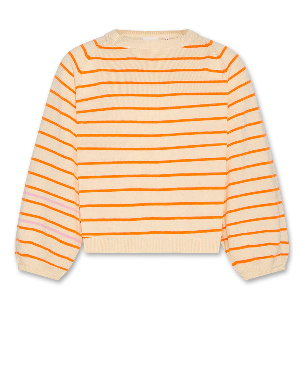 Albi C-Neck Stripe - Fluo Orange