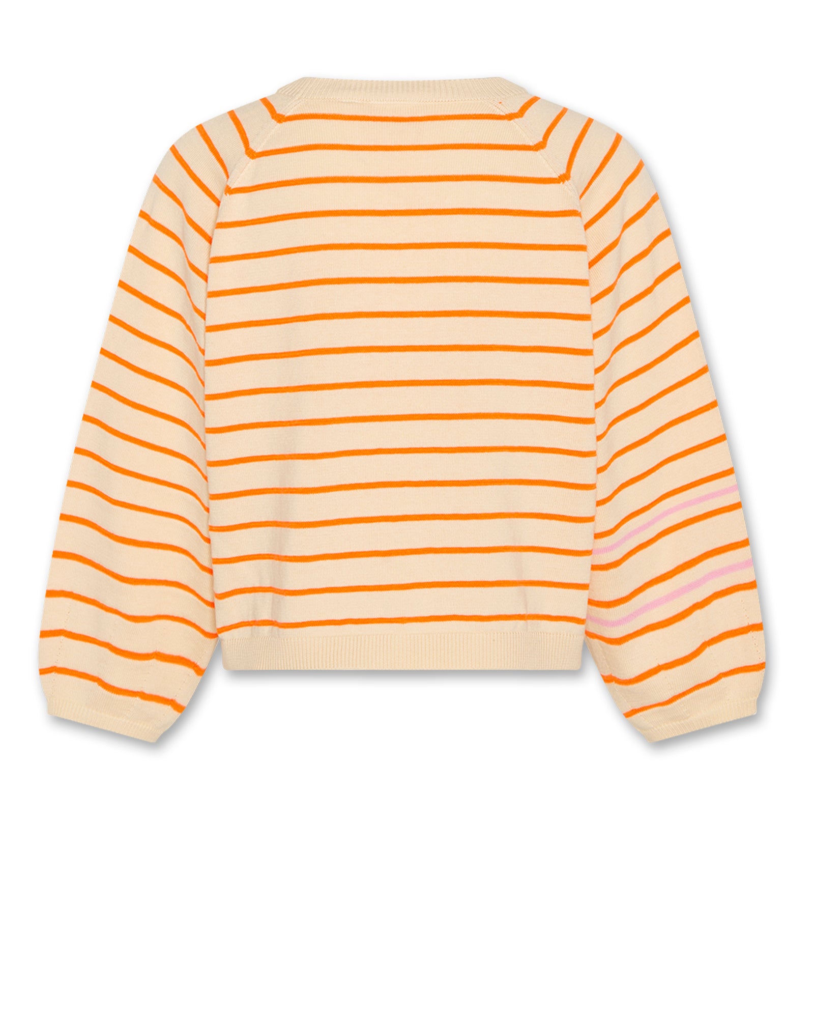 Albi C-Neck Stripe - Fluo Orange