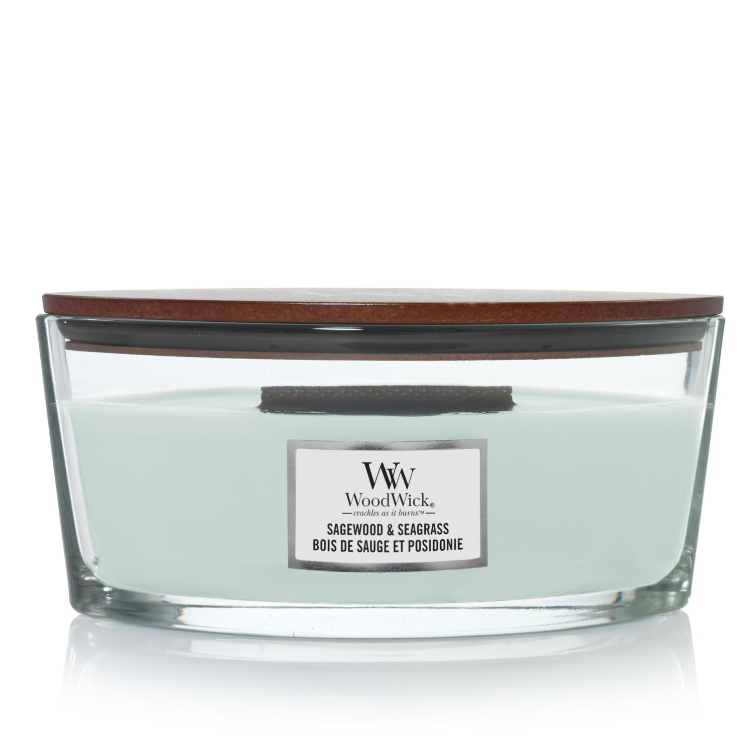 WW Sagewood & Seagrass Ellipse Candle