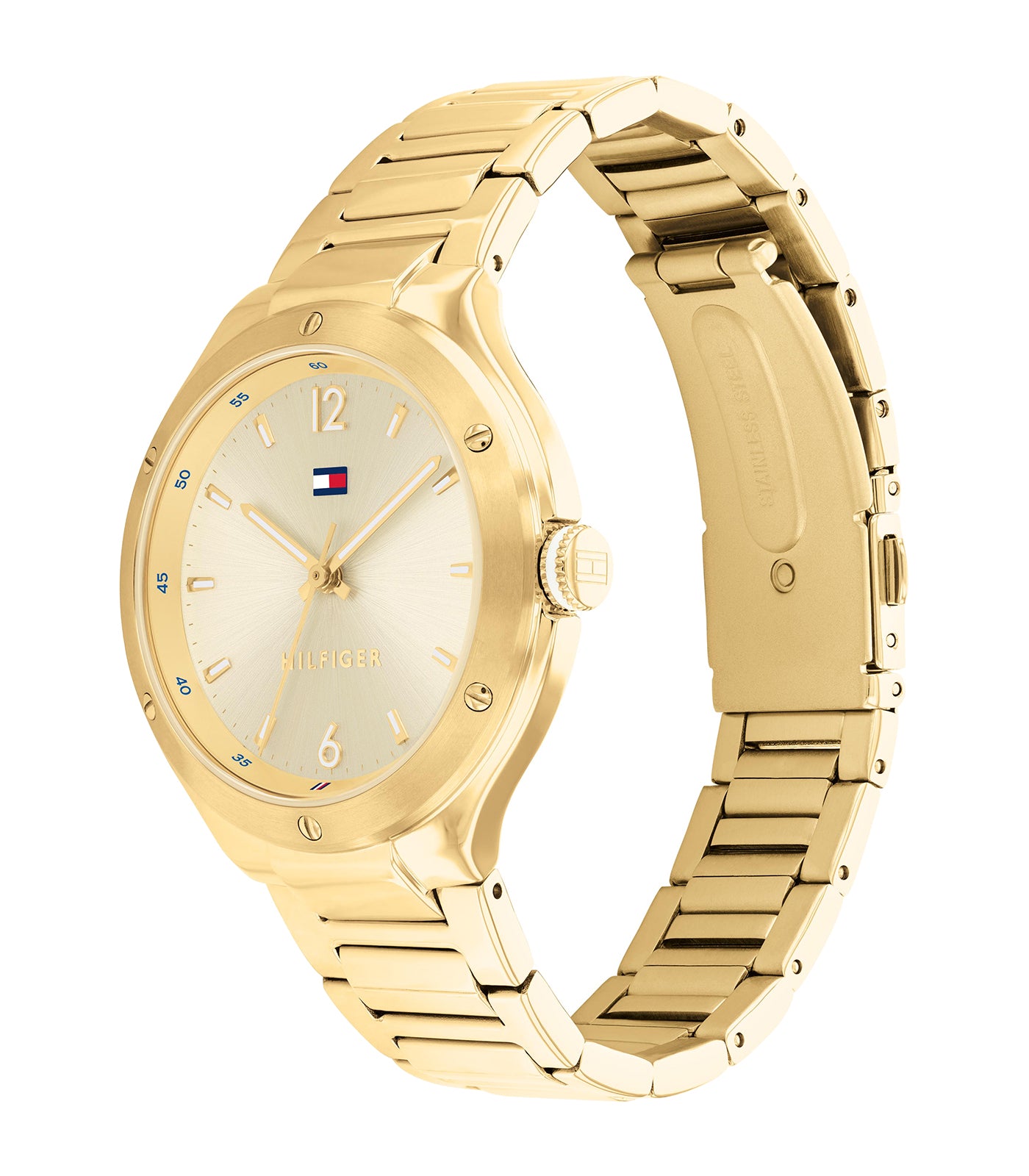 Tommy Hilfiger - Sport - Femme - Bracelet Doré - Cadran Doré - Boitier Doré