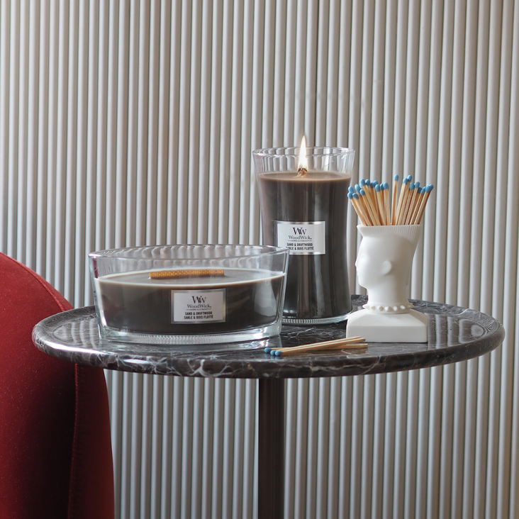 WW Sand &amp; Driftwood Ellipse Candle