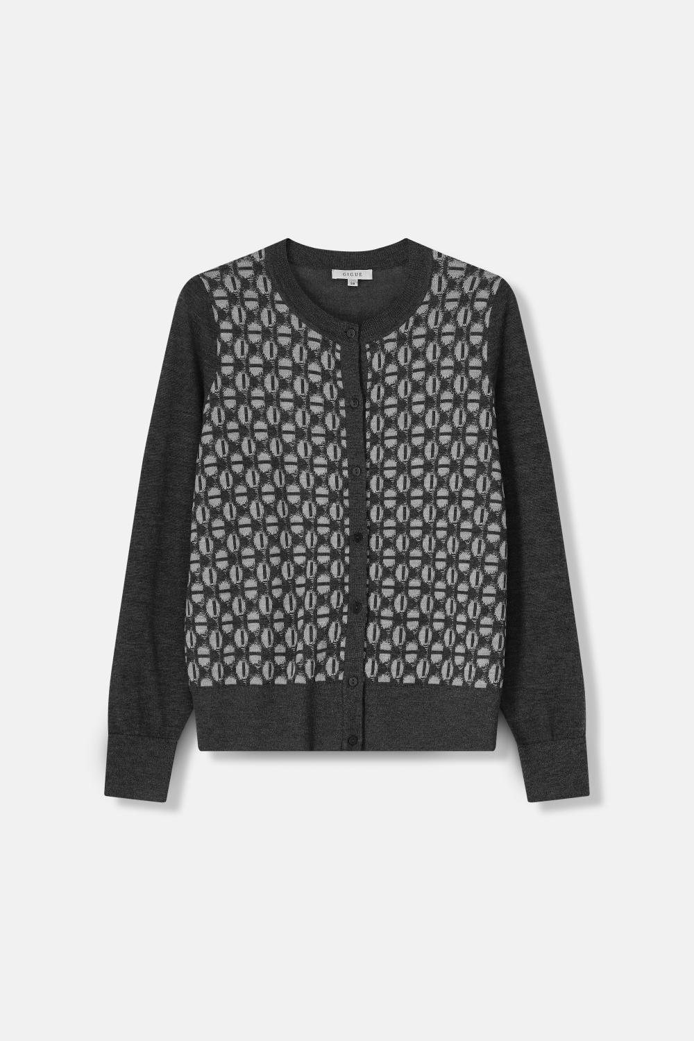 Cardigan - Fondo Ocea 824 - Asphalte