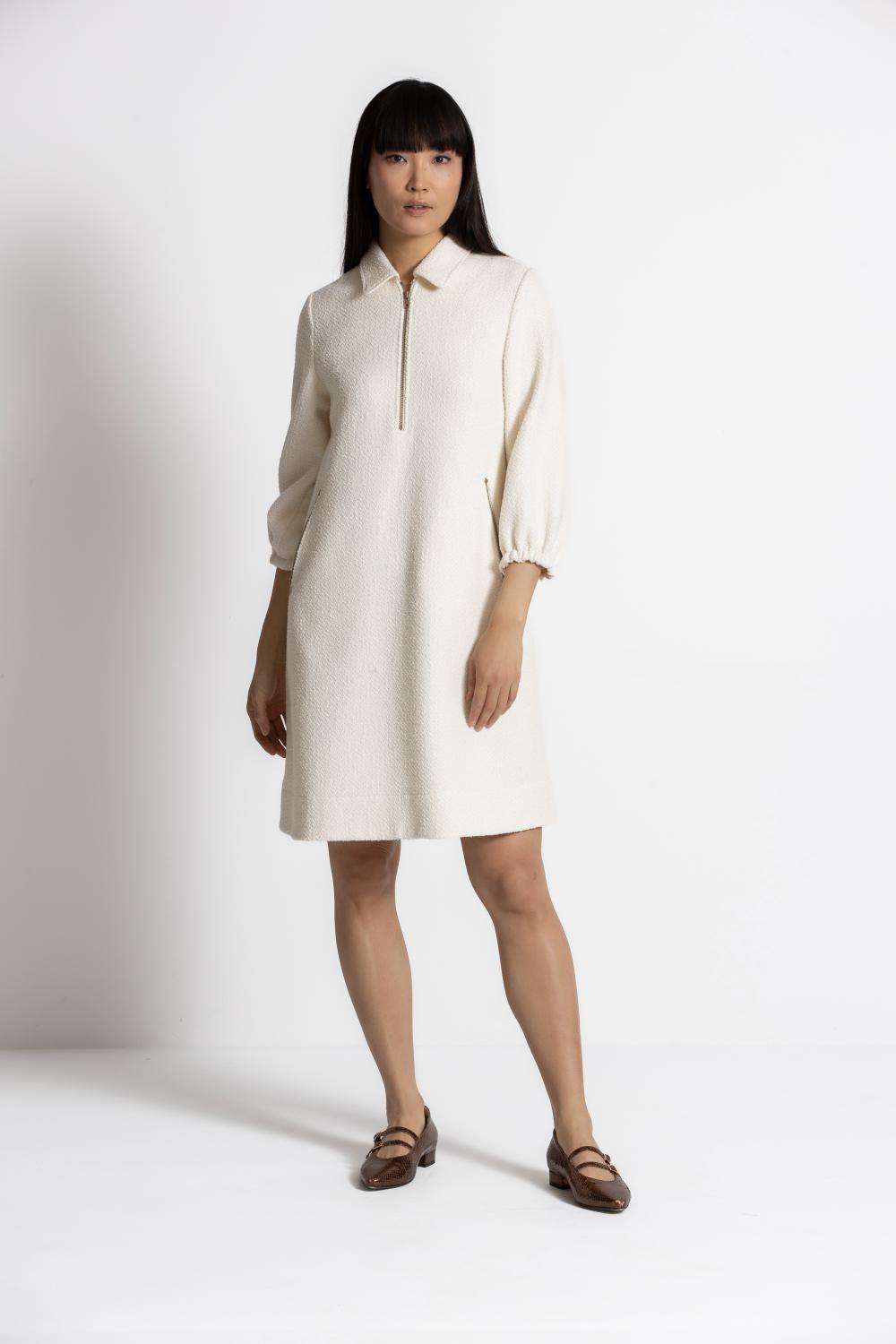 Robe - Krizia Slit 626 - Écru