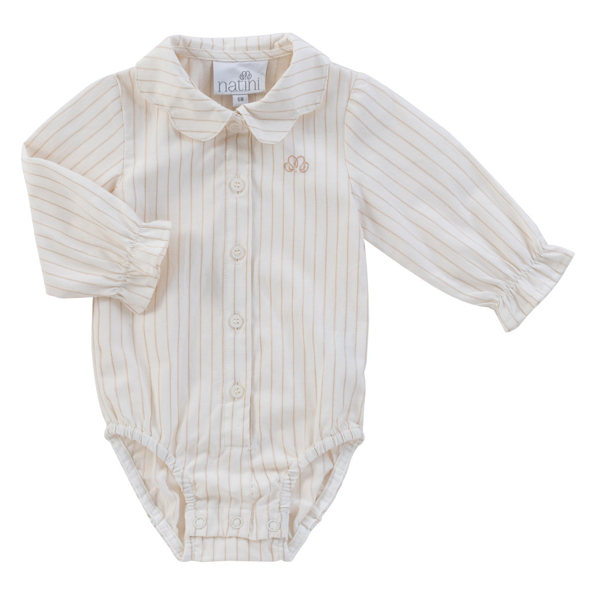 Bodyblouse Stripes - Blanc Cassé