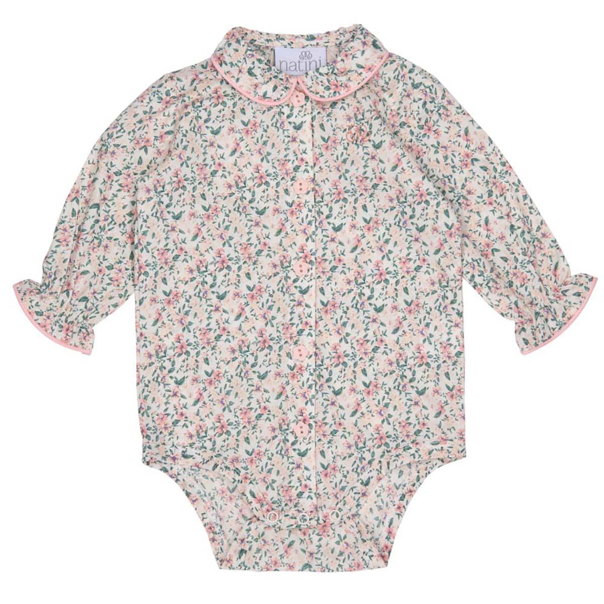 Blouse Body Annie Flower - Rose