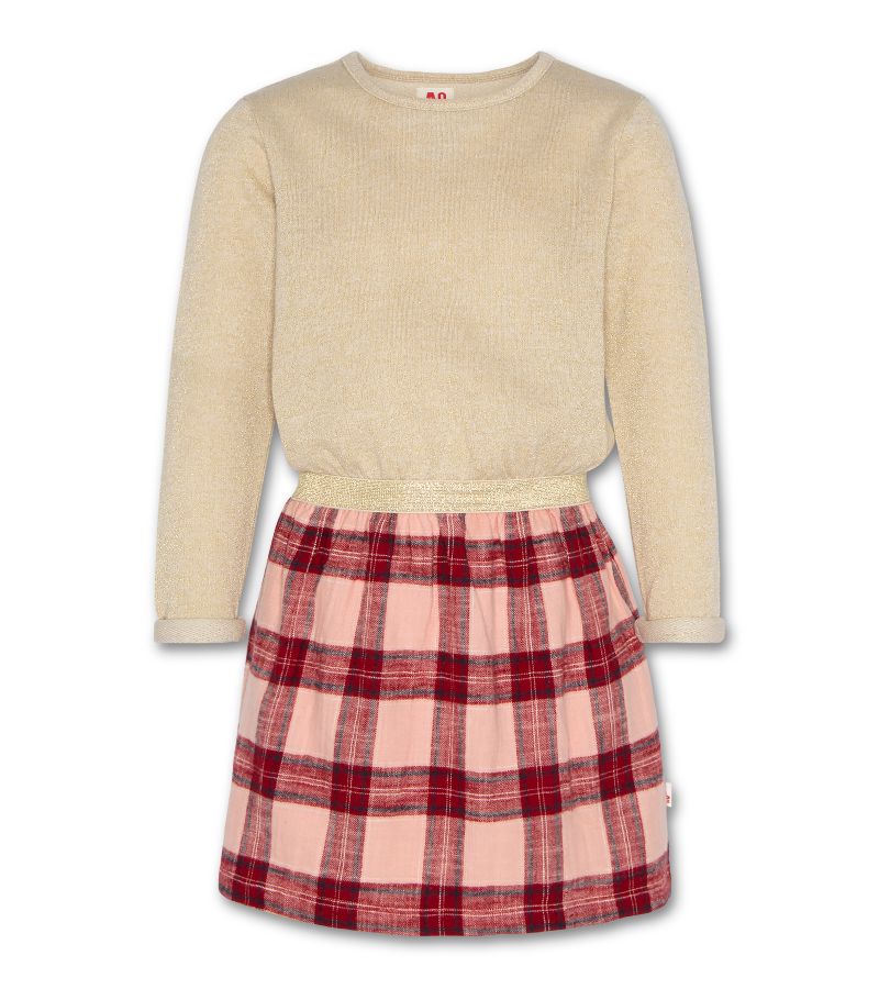 Sweater Check Dress - Dusty Pink - W