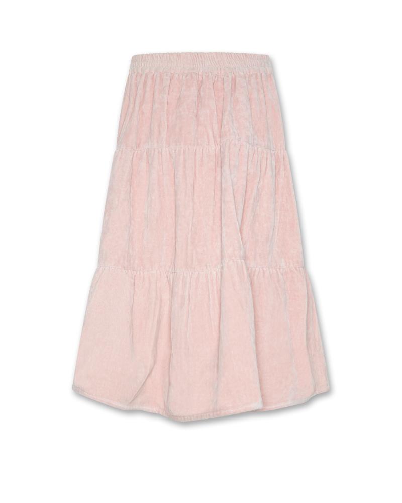 Nikki Velvet Skirt - Dusty Pink