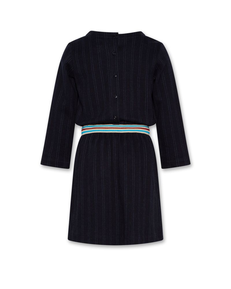 Girls - Dresses - Freya Stripe Dress - Navy - W