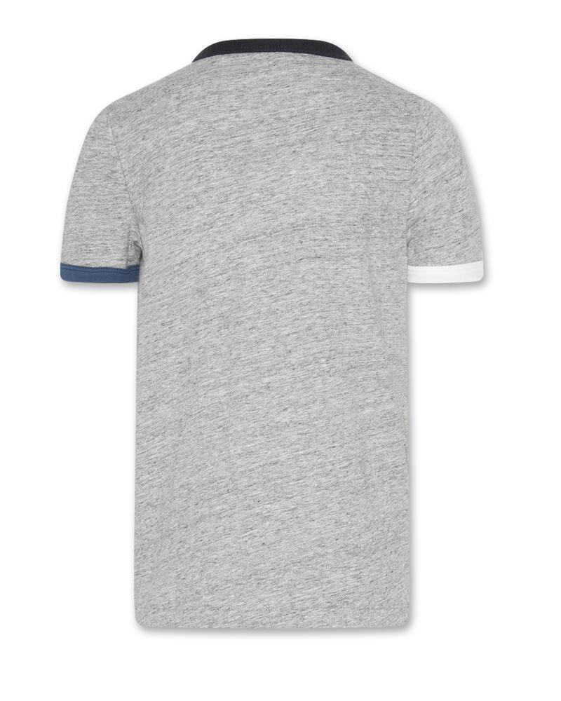 Luke S/S T-Shirt Colorblock - Oxford