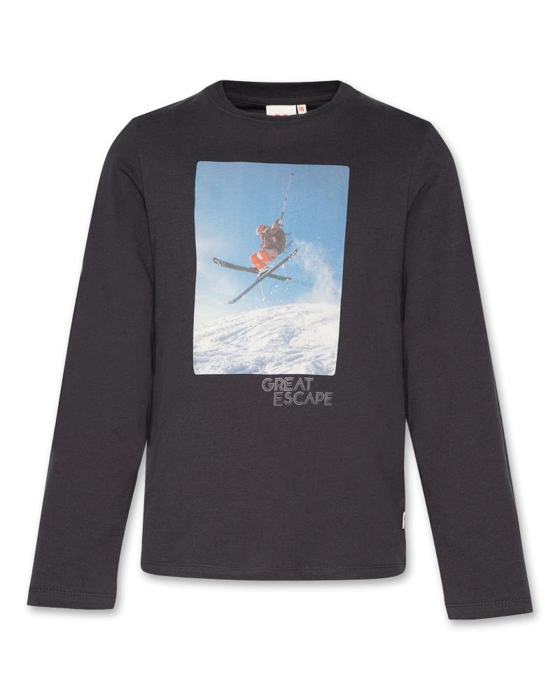 Mat L/S T-Shirt Ski - Washed Black